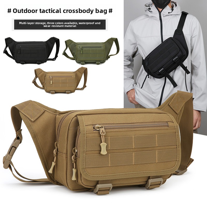 Outdoor Sport Bag - Pochete tática masculina, bolsa de cintura