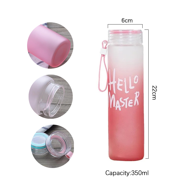 Outdoor Sport Glass Water Bottle - Copo de carta de silicone esportivo