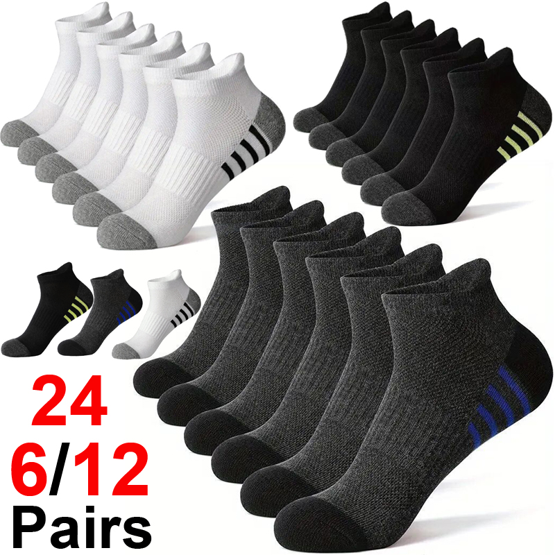 Outdoor Sports Activities - 12 pares de meias esportivas masculinas
