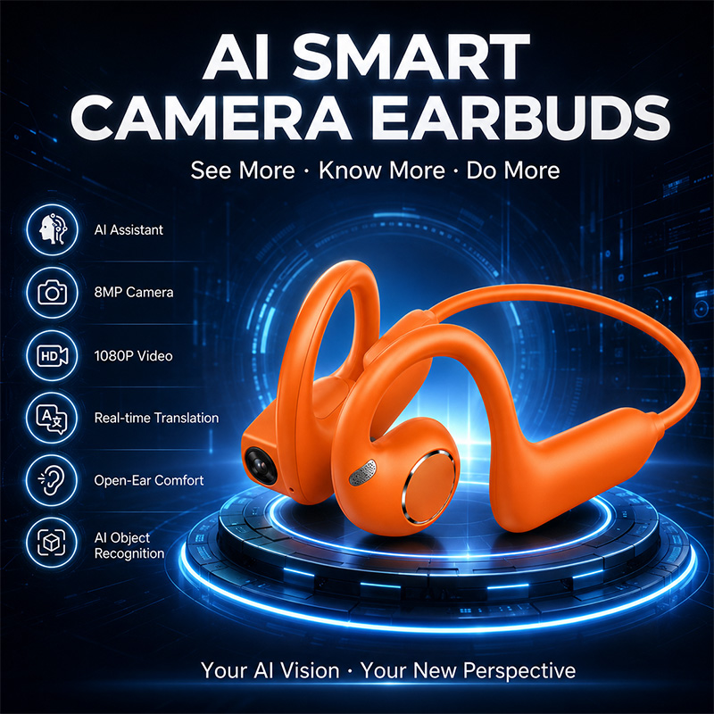 Outdoor Sport Camera - Novos Fones de Ouvido Inteligentes 2026