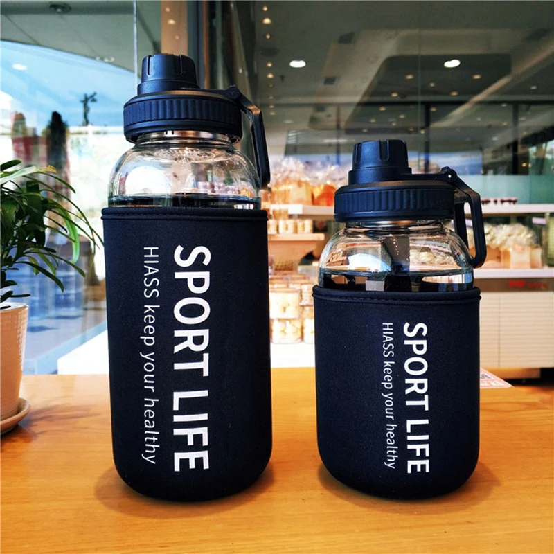 Garrafa de água de vidro portá - Outdoor Sport Glass Water Bottle avaliação e preço