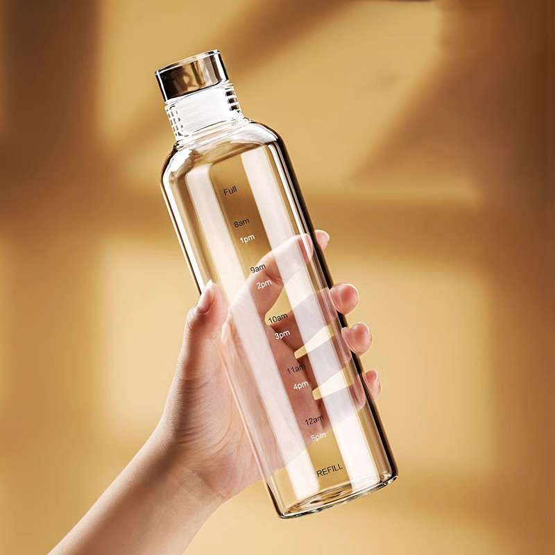 Fome 500/750/1000ml garrafa de - Outdoor Sport Glass Water Bottle avaliação e preço