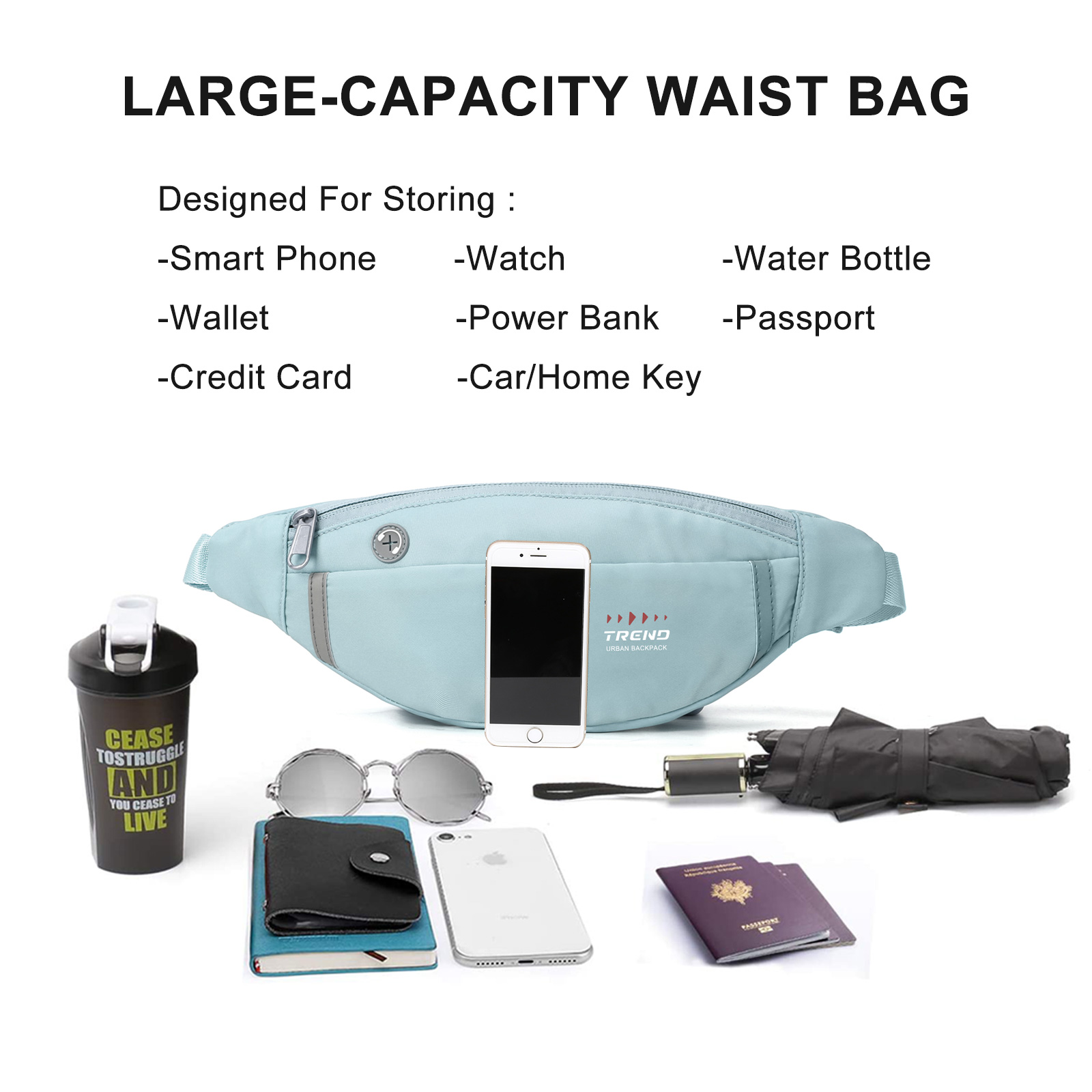 Bolsa de Cintura Resistente à  - Outdoor Sport Bag avaliação e preço