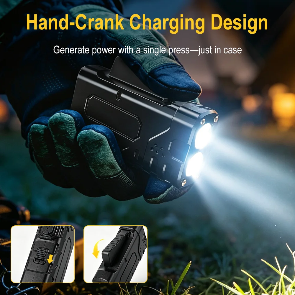 Lanterna LED EDC com Manivela  - Outdoor Sport Activity avaliação e preço