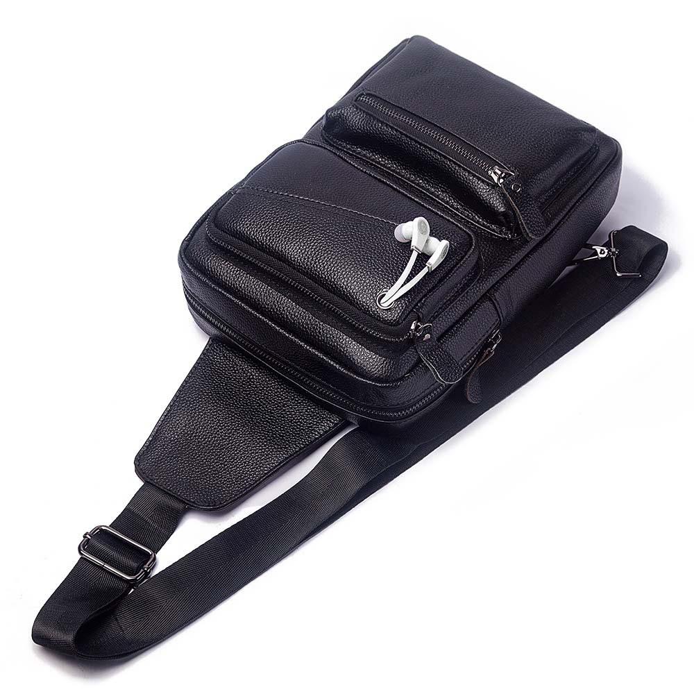 Bolsa Peito de Couro Real Mult - Outdoor Sport Bag avaliação e preço