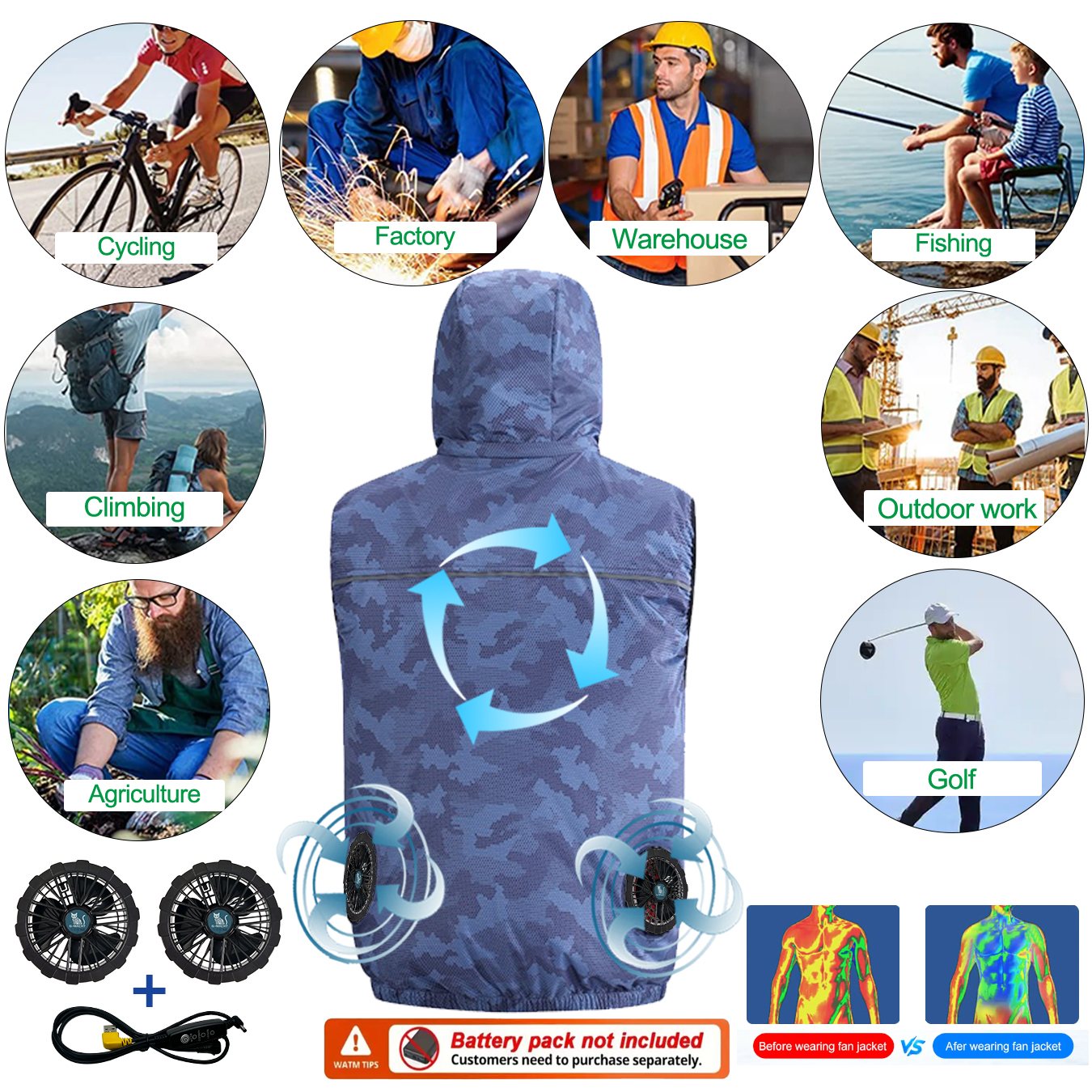 Colete/Jaqueta Corta-Vento Esp - Outdoor Sport Brand Jacket avaliação e preço